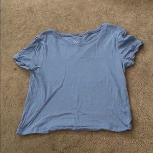 Light Blue Crop Tee
